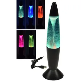 ChiliTec LED Dekoleuchte Tornado Tischleuchte 37 cm mit RGB Beleuchtung und Farbwechsel - mit Netzteil USB