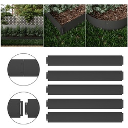 ok-living Rasenkante Metall 100x18cm Länge 5m Höhe 14cm Beeteinfassung Mähkante