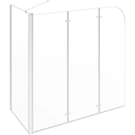 vidaXL Duschabtrennung 120x69x130 cm Hartglas Transparent