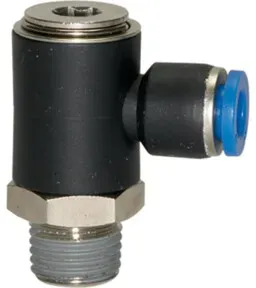 Riegler L-Steckverschraubung »Blaue Serie«, drehbar, R 1/4 a., L=24,5mm
