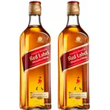 Johnnie Walker Red Label Blended Scotch Whisky 2er Alkohol Flasche 40% 1 L