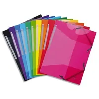 Exacompta Sammelmappe PP, Iderama 3 Klappen mit Gümmizug A4