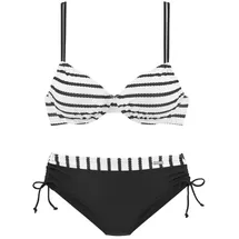 LASCANA Bügel-Bikini Damen Schwarz/Weiß 36 Cup B