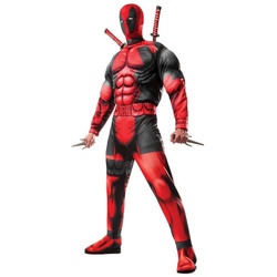 Rubie ́s Kostüm Deadpool, Lizenziertes Deadpool Outfit von Marvel rot XL