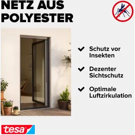 Tesa Fliegengitter Tür 65 x 220 cm Weiß