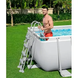 BESTWAY Power Steel Frame Pool Set 549 x 274 x 122 cm inkl. Sandfilteranlage 56466