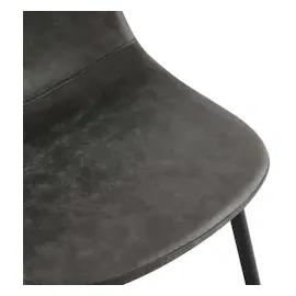 CLP 4er Set Napier schwarz/Kunstleder