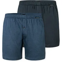 SCHIESSER Boxershorts unifarben Dunkelblau 3XL 2er Pack