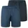 SCHIESSER Boxershorts unifarben Dunkelblau 3XL 2er Pack