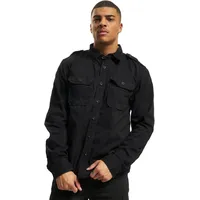 Brandit Textil Vintage Langarmhemd Black 7XL