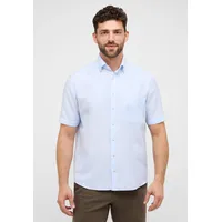 Eterna COMFORT FIT Linen Shirt in pastellblau unifarben, pastellblau, 44