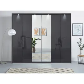 Rauch Drehtürenschrank OTELI 275 x 231 x 58 cm Grau