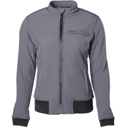 GMS Metropole wasserdichte Damen Motorrad Textiljacke, grau, Größe 5XL