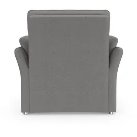 DOMO collection Sessel Pina Mikrofaser 99 x 95 x 88 cm Dunkelgrau