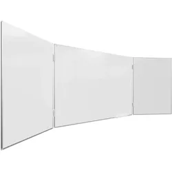 ALLboards Magnetisches Keramik Whiteboard Klapptafel 5-flächig 100x150//300 cm