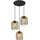 GLOBO Hängeleuchte 3-flg. 40 cm schwarz gold Metall