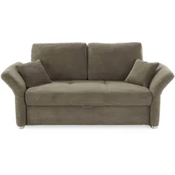 Schlafsofa Luca Cord Taupe 141 x 201 cm