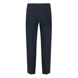 Betty Barclay Bügelfaltenhose "Damen mit Bügelfalte", Damen, Gr. 34, Normalgrößen, blau (dunkelblau), Obermaterial: 86% Polyester, 14% Elasthan, Basic, relaxed fit 7/8-Länge, Hosen, Material