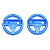 2x Nintendo Wii Lenkrad Blau Blue Mario Kart Controller Zubehör Wheel