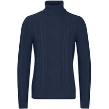 11 Project Rollkragenpullover Blau XXL