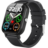 Smartwatch Damen Herren, Smartwatch mit Telefonfunktion , 1,85" IP68 Wasserdicht Smart Watch, Lange Akkulaufzeit, Herzfrequenz Blutsauerstoff, Schlafmonitor, WhatsApp Funktion für iOS und Android