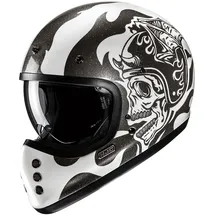 HJC Helmets V60 Flame Schwarz/Weiss S