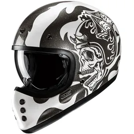 HJC Helmets V60 Flame Schwarz/Weiss S