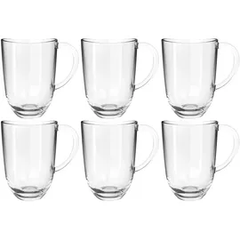 LEONARDO Latte Macchiato Tasse 0,38 l Weiß 6 St.