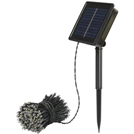 Sygonix Solar-Lichterkette SY-5596928 LED Warmweiß, Kaltweiß Schwarz, Standard-Grün (seidenmatt)
