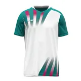 Jako Trikot Vintage Kurzarm, weiß/türkis, 152