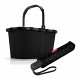 REISENTHEL® Einkaufskorb carrybag Set Frame Black, mit umbrella pocket duomatic schwarz