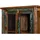 MASSIVMOEBEL24.DE Vitrine Altholz 85 x 42 x 180 cm Mehrfarbig
