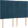 vidaXL Boxspringbett mit Matratze Dunkelblau 140x200 cm Samt