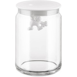 Alessi Küchendose Gianni 900 ml Glas Weiß