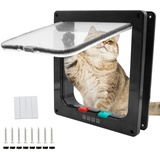 RZMZBY Haustierklappe für Fliegengittertür Katzenklappe Fliegengitter mit Magnetverschluss Einfache Installation,Magnet Geschlossen Hundetür für Katzen/Hunde (26.5cm * 24.5 cm)