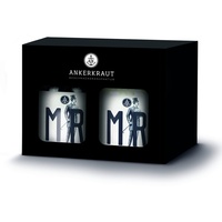 Ankerkraut Hochzeits-Box, Salz + Pfeffer als Geschenk, im Korkenglas (Mr. & Mr.)