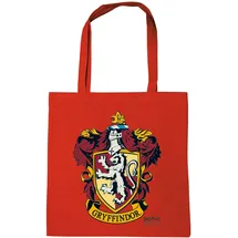 LOGOSHIRT Henkeltasche "Baumwolltasche Gryffindor", Damen, Gr. B/H/T: 38cm x 42cm x 1cm, rot, Baumwolle, bedruckt, Taschen, mit langen Tragegriffen