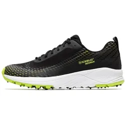 Icebug Winter-Trail-Laufschuhe NewRun BUGrip - mit 17 dynamischen Hartmetall-Spikes - schwarz/lime Herren