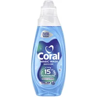 Coral Magic Wash Quick & Care Waschmittel Sports & Synthetics Flüssigwaschmittel für 15 Minuten Kurzwäsche mit PRO-S Technologie 21 WL