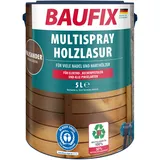 baufix Multispray Holzlasur palisander seidenglänzend 5 l