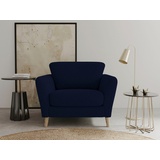 Home Affaire Sessel »MARSEILLE Polstersessel«, mit Massivholzbeinen aus Eiche, verschiedene Bezüge und Farbvarianten blau