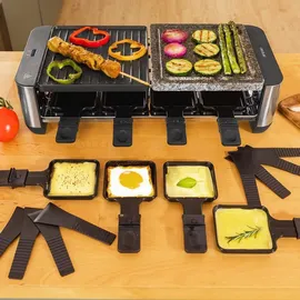 Cecotec Raclette Cheese&Grill 16000 Inox Mixgrill schwarz