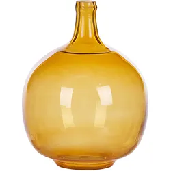 Dekovase GOSHT handgefertigt Glas 34 cm Orange