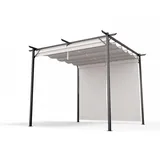 Pavillon 3x3 m Gartenzelt Pop-up Rollläden Wasserdicht Stabil Pergola UV-Schutz