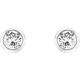 Amor Paar Ohrstecker »9062263« Made in Germany - mit Zirkonia (synth.), 27404318-0 silberfarben-weiß + kristallweiß),