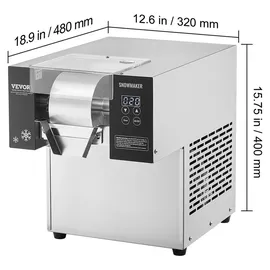Vevor Schneeflocken-Eismaschine Silber 125 kg/24 h