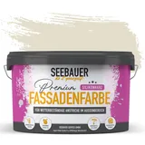 SEEBAUER diy Silikonharz-Fassadenfarbe Braun 5L für Außen (No. 640 Mace Flower) Selbstreinigende Fassadenfarbe mit Lotuseffekt - Geeignet für Putz, Mauerwerk und Beton