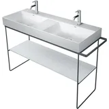 Duravit Metallkonsole 126,5 x 45,1 cm Schwarz Matt