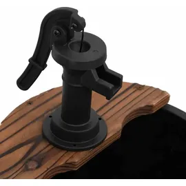 vidaXL Gartenbrunnen mit Pumpe 60x60x94 cm Braun