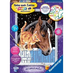 Ravensburger  CreArt 28556 - Fohlen mit Kätzchen - Malen nach Zahlen für Kinder ...